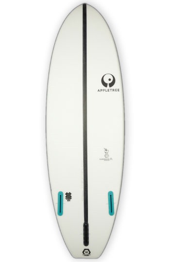 Appletree Klokhouse Noseless White Line Kitesurfboard