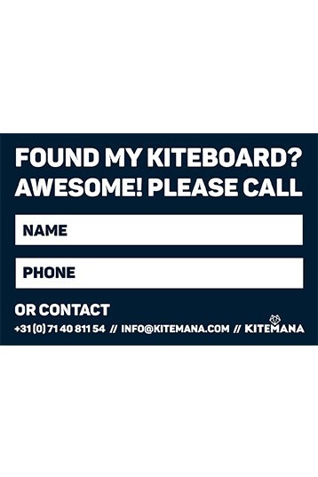 Lost Found Kiteboard Sticker 
