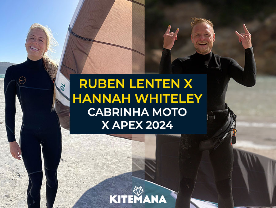 Cabrinha Moto X Apex 2024 fun session met Ruben Lenten & Hannah Whiteley