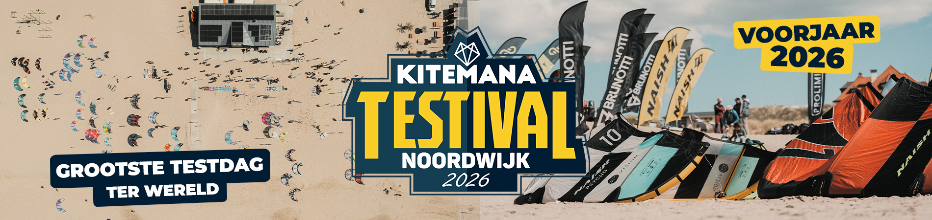 Kitemana Testival 2025 2.0 <br>Aanstaande zaterdag 5 Juli, test alle kite gear!