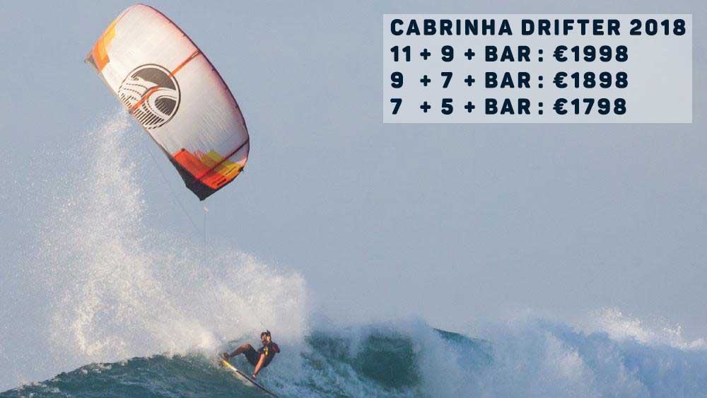 Cabrinha Drifter Sale tweede kite gratis!