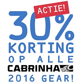 30% korting op alle 2016 Cabrinha gear!