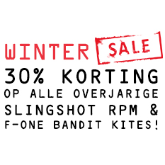 30% korting op 2016 Slingshot RPM & F-One Bandit